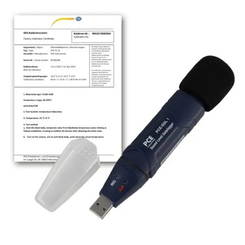 Data Logging Sound Level Meter PCE-SDL 1-ICA incl. ISO-Calibration Certificate