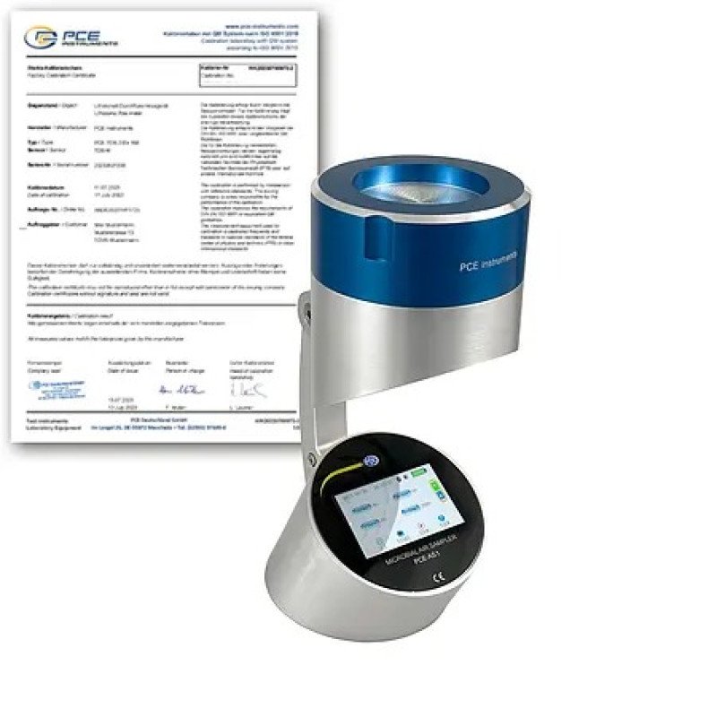 Measuring device for cleanrooms PCE-AS1-ICA incl. ISO-Calibration Certificate