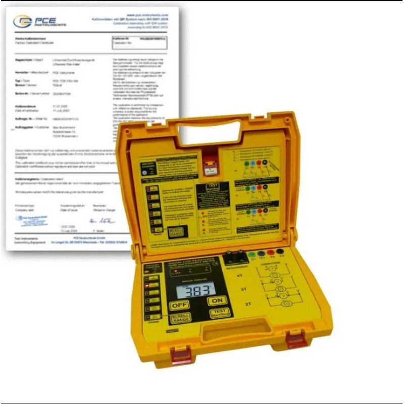Microohm-Meter PCE-MO 3001-ICA incl. ISO-Calibration certificate Microohm-Meter PCE-MO 3001-ICA incl. ISO-Calibration certificate