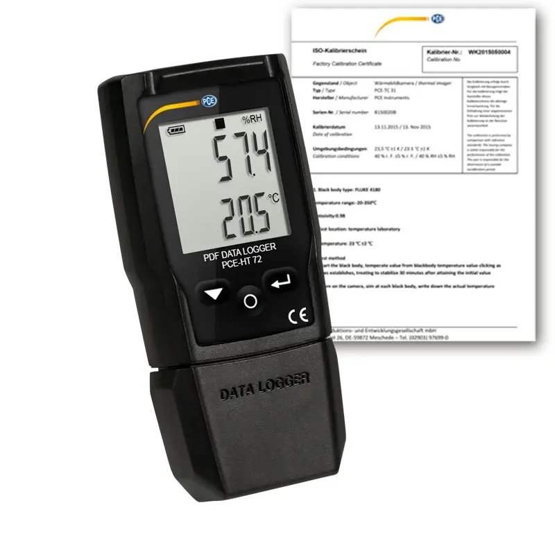 Moisture Meter PCE-HT 72-ICA incl. ISO Calibration Certificate Moisture Meter PCE-HT 72-ICA incl. ISO Calibration Certificate