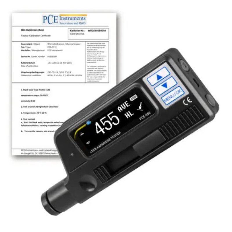 Material Hardness Tester with ISO Certificate PCE-950-ICA Material Hardness Tester with ISO Certificate PCE-950-ICA