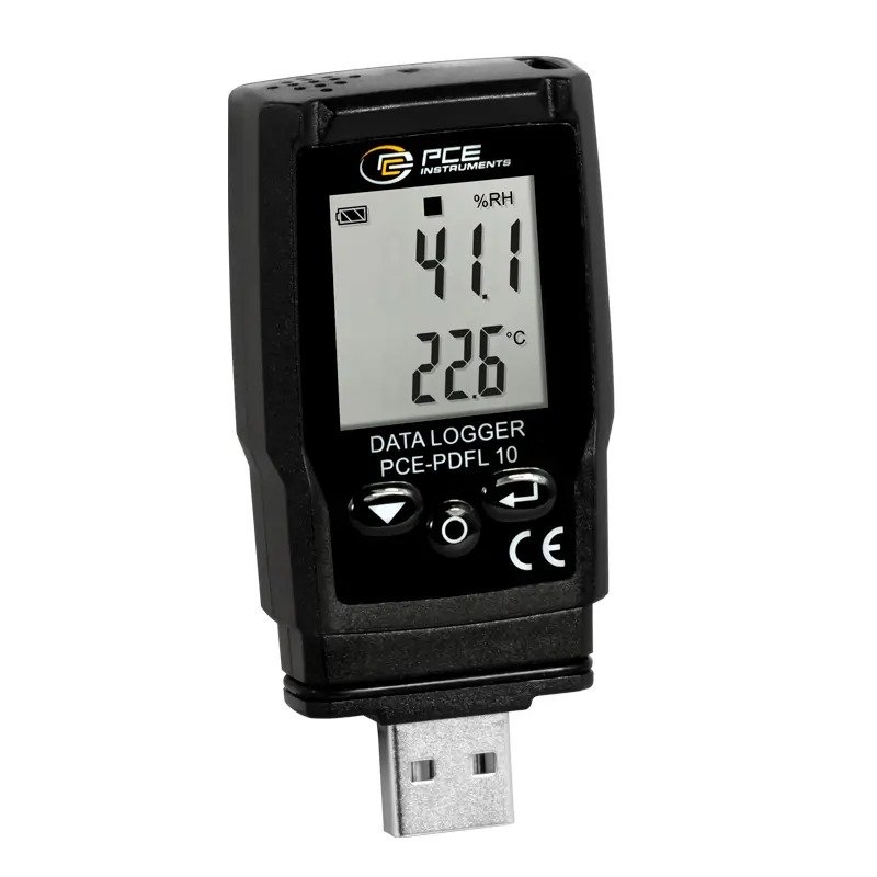 Data Logger for Temperature and Humidity PCE-PDFL 10