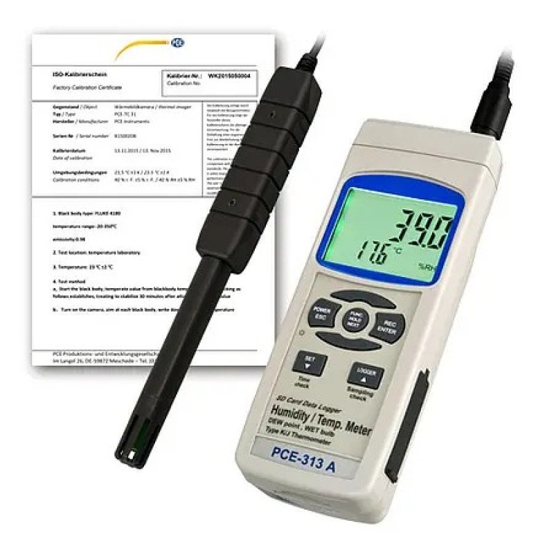 HVAC Meter PCE-313A-ICA incl. ISO Calibration Certificate
