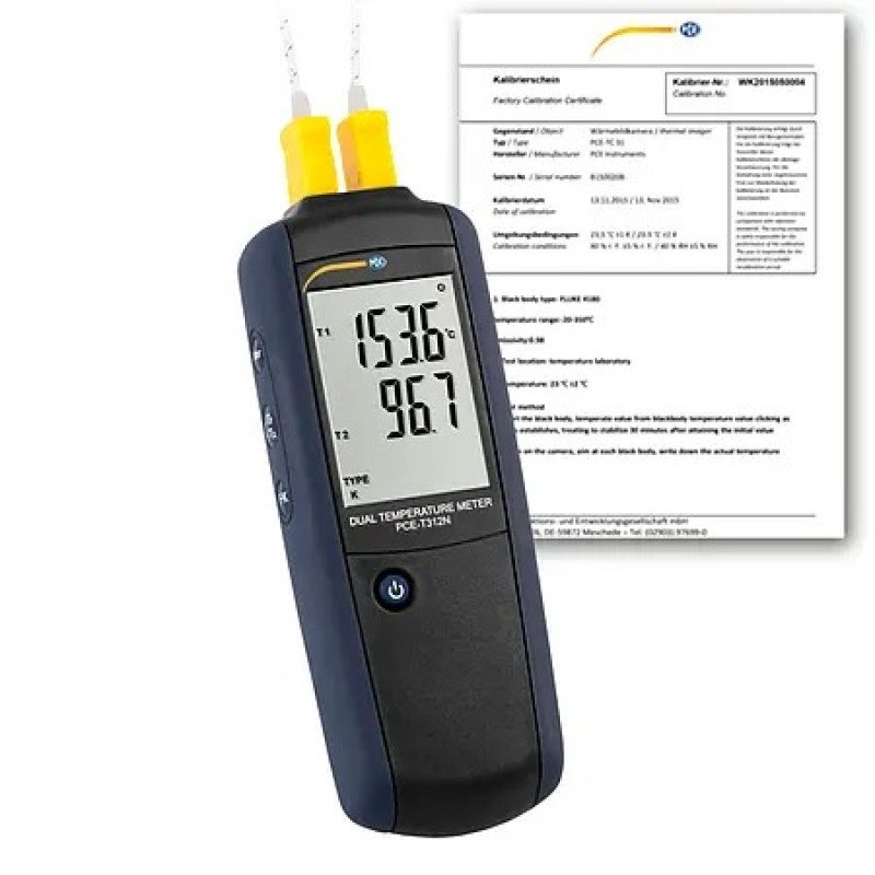 HVAC Meter PCE-T312N-ICA incl. ISO Calibration Certificate
