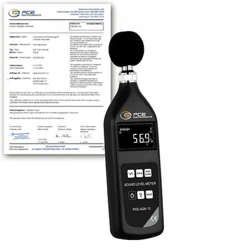 Health & Safety PCE-ASM 10-ICA incl. ISO-Calibration Certificate