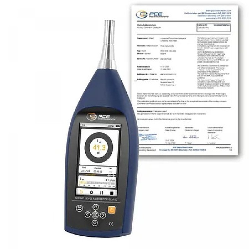 Health & Safety PCE-SLM 50-ICA incl. ISO-Calibration Certificate
