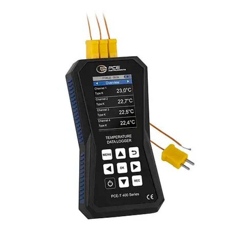 High-precision 4-channel data logger PCE-T 420 for temperature