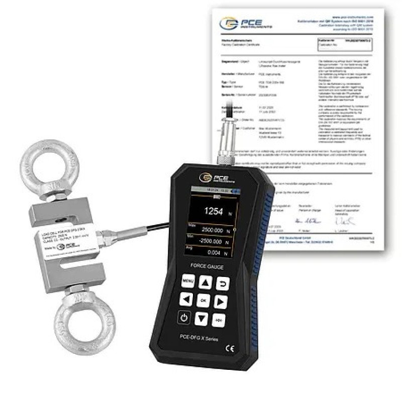 Tensile Tester PCE-DFG 2K5 X-ICA incl. ISO-Calibration Certificate