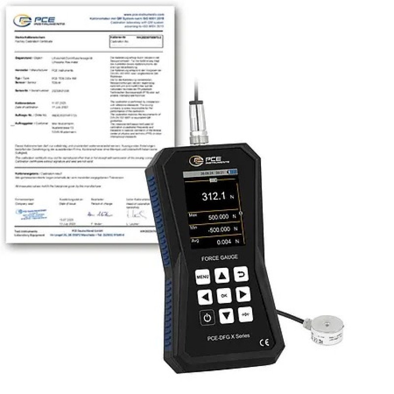 Tensile Tester PCE-DFG 0K5 XF-ICA incl. ISO-Calibration Certificate