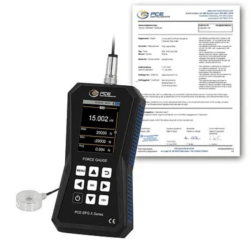 Tensile Tester PCE-DFG 20K XF-ICA incl. ISO-Calibration Certificate