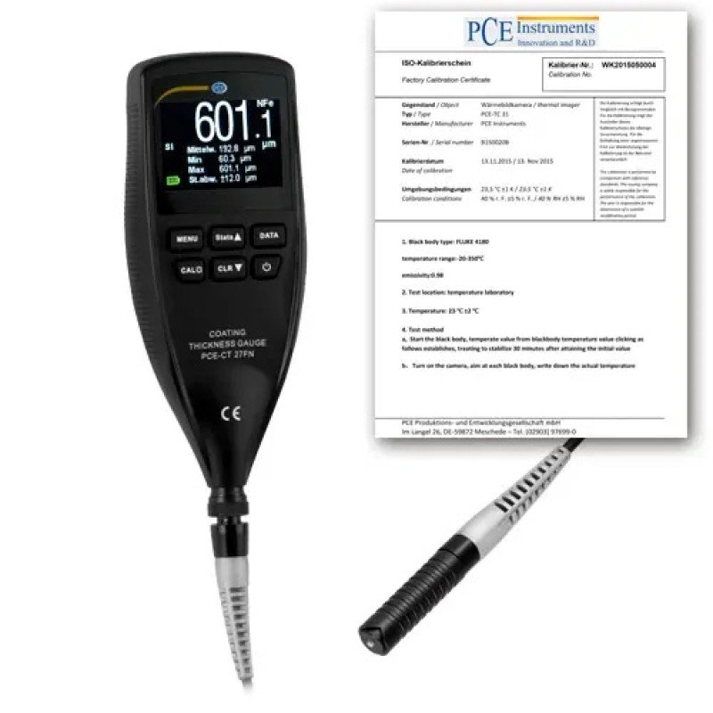 NDT Test Instruments PCE-CT 27FN-ICA incl. ISO Calibration Certificate