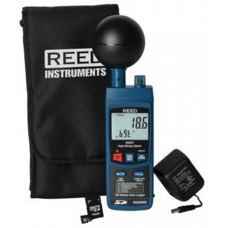 Data Logging Heat Stress Meter with Power Adapter and SD Card