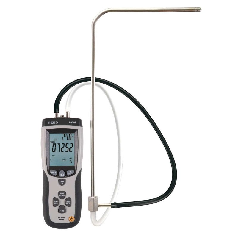  Pitot Tube Anemometer / Differential Manometer with Air Volume