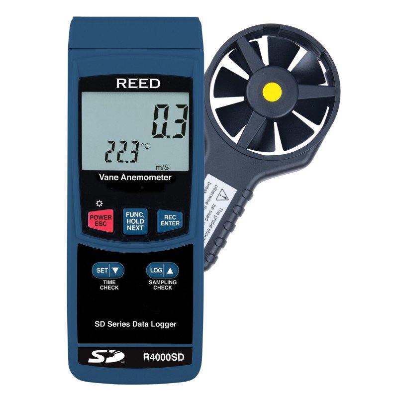 Data Logging Vane Thermo-Anemometer