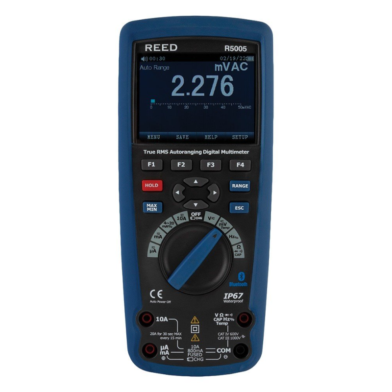 True RMS Industrial Multimeter with Bluetooth