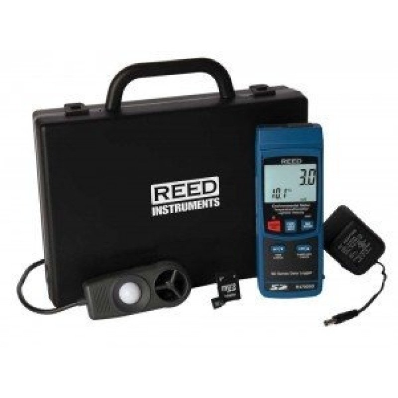  Data Logging Environmental Meter with Power Adapter and SD Card