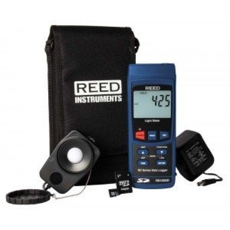Data Logging Light Meter with Power Adapter and SD Card