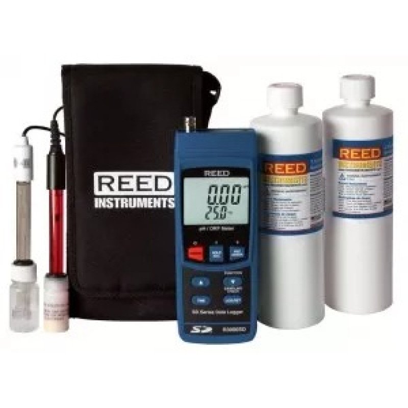 Data Logging pH/ORP Meter with Electrodes and Buffer Solution