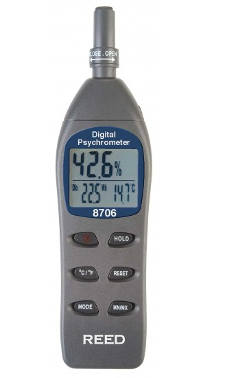 8706 REED  Digital Psychrometer / Thermo-Hygrometer