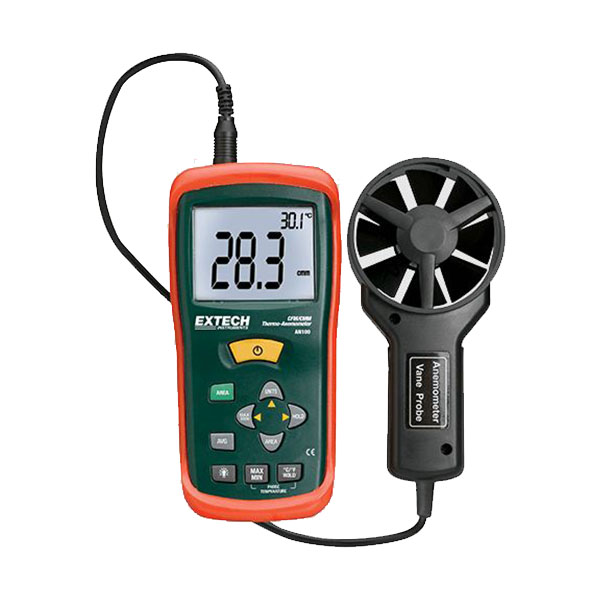 AN100 EXTECH CFM/CMM Mini Thermo-Anemometer