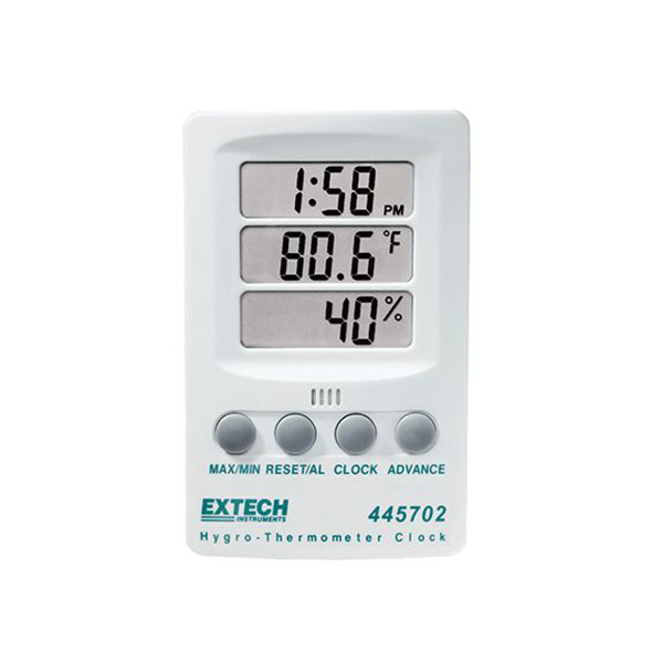 EXTECH  445702 Hygro-Thermometer Clock