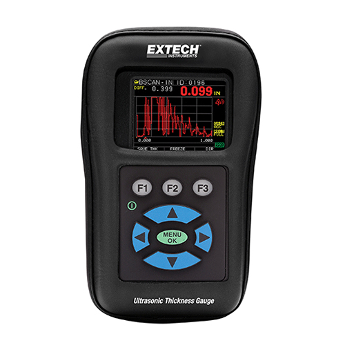 Extech TKG250 Digital Ultrasonic Thickness Gauge/Datalogger with Color Waveform