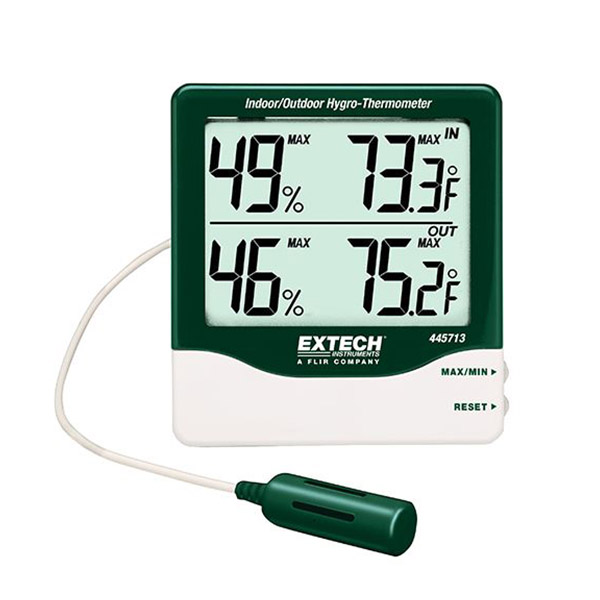 EXTECH 445713 Big Digit Indoor/Outdoor Hygro-Thermometer