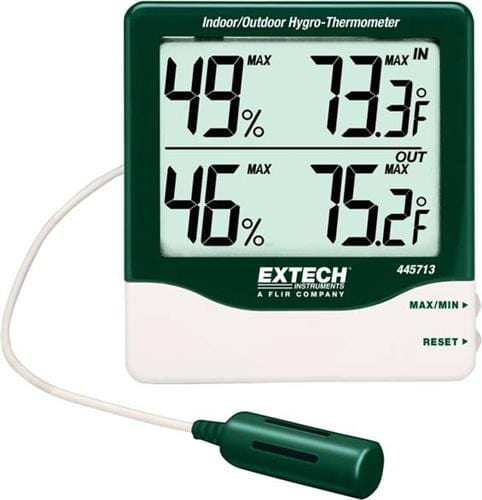 Extech 445713: Big Digit Indoor/Outdoor Hygro-Thermometer