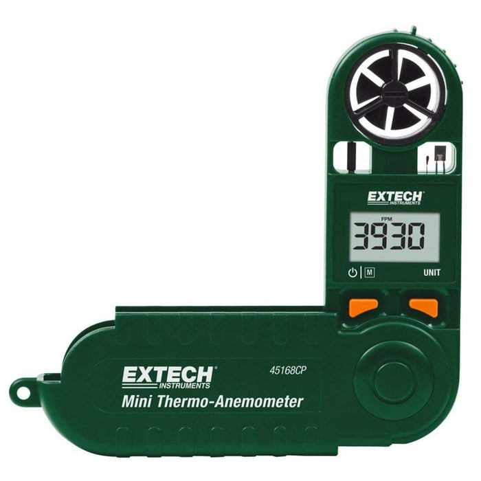 Extech 45168CP: Mini Thermo-Anemometer with Built-in Compass